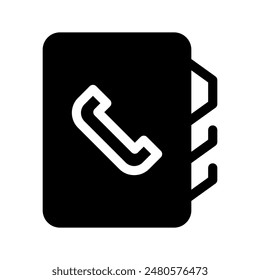 Contacts Icon Vector Symbol Design Illustration