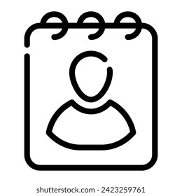 fondo del icono de línea de contactos