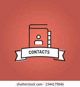 CONTACTS LINE ICON SET