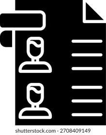 Contacts Line vector Icon Design