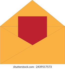 Contactos mensaje enviar carta aislada plana
