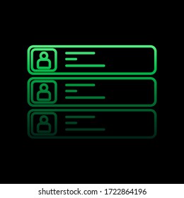 pone en contacto el icono nolan. Línea delgada simple, contorno vectorial de iconos de redes de medios sociales para ui y ux, sitio web o aplicación móvil