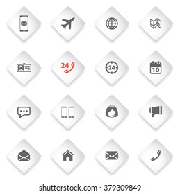 Contacts simply symbol for web icons and user interface