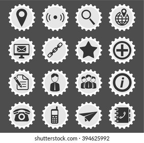 Contacts simply symbol for web icons and user interface