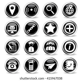 Contacts simply symbol for web icons and user interface