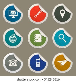 Contacts sticker icons for web