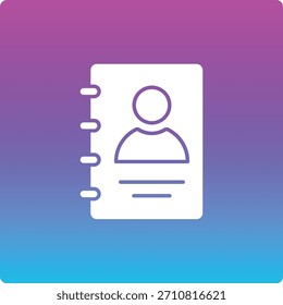 Icono de Vector de contactos. Se puede utilizar para aplicaciones de impresión, móviles y de Web.