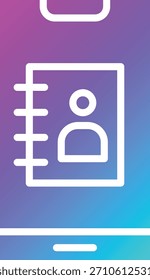 Contacts Vector Icon Design Illustration