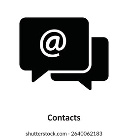 Contacts Vector Icon which can easily modify or edit
