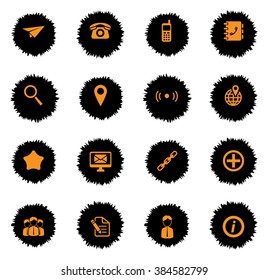 Contacts  vector icons for web sites and user interface