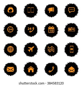 Contacts  vector icons for web sites and user interface