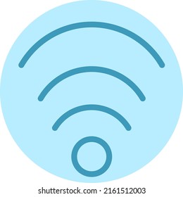 Contactos wifi, ilustración, vector sobre un fondo blanco.