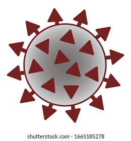 contagious HIV/AIDS, Flu or Coronavirus. Coronavirus outbreak and coronaviruses influenza background as dangerous flu strain cases as a pandemic medical health risk concept with disease cells