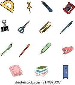 Contain a set of school utilities in .eps format