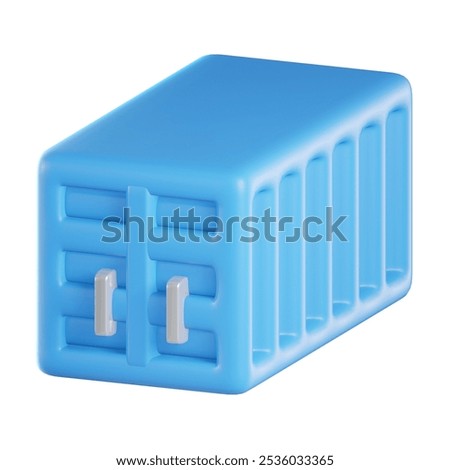 Container 3d icon design.3d  illustration of Container