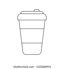 container beverage disposable isolated icon vector illustration design