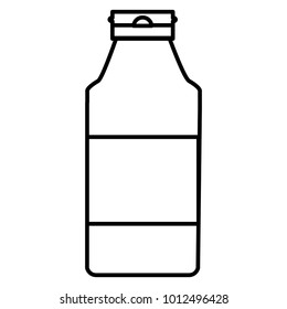 Container bottle isolated