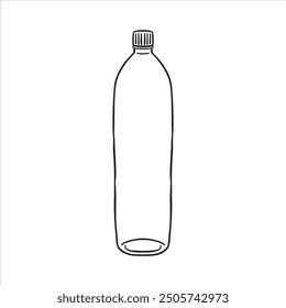 Container Bottle Outline Drawing Illustration