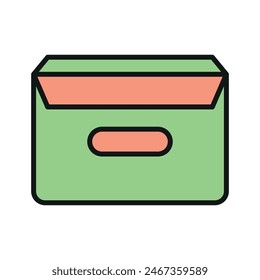 Caja de contenedores dormitorio icono color Vector diseño Plantillas simples y modernas
