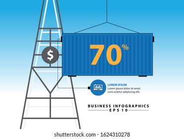 Container for business 1 graphics. Eps10 Vector.
