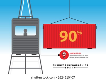 Container for business 1 graphics. Eps10 Vector.
