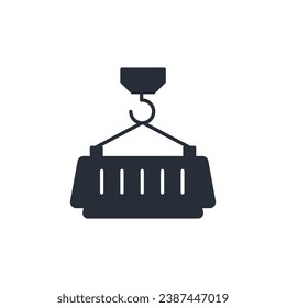 icono de limpieza de contenedor. vector.Curso editable.Signo de estilo lineal para uso de diseño web,logotipo.Ilustración de símbolo.