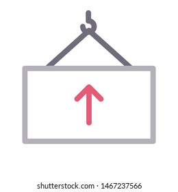 container colour line vector icon