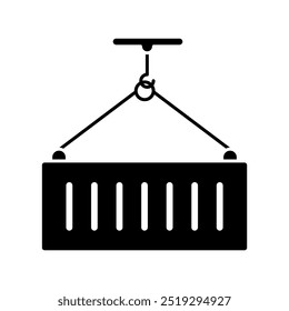 ícone da linha de conceito de contêiner. Ilustração de elemento simples. design de símbolo de estrutura de tópicos de conceito de recipiente.