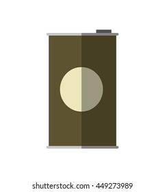 Container concept represented by can icon. isolated and flat illustration 