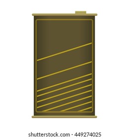 Container concept represented by can icon. isolated and flat illustration 