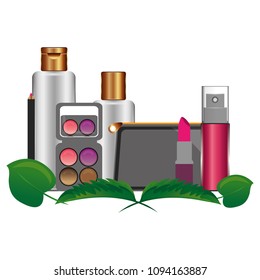 container cosmetic makeup palette eyeshadow lipstick eyeliner