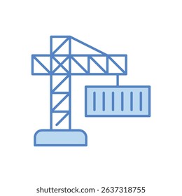 Container Crane Icon vector stock illustration