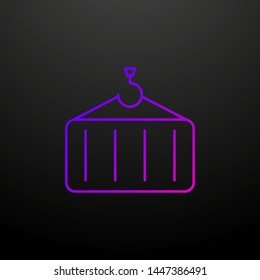 container crane nolan icon. Elements of logistics set. Simple icon for websites, web design, mobile app, info graphics