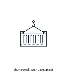 container creative icon. From Delivery icons collection. Isolated container sign on white background