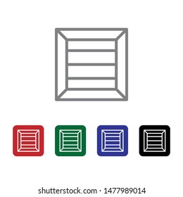 Container, delivery, shipment vector icon . Simple element illustration from UI concept. Container, delivery, shipment vector icon . Cargo Icon Vector Illustration