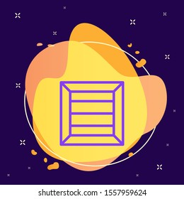 Container, delivery, shipment vector icon . Simple element illustration from UI concept. Container, delivery, shipment vector icon
