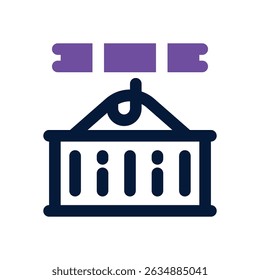 container duotone icon. Sleek and modern vector icon for websites, mobile apps, marketing materials, and corporate design. Fully scalable and ready to use.