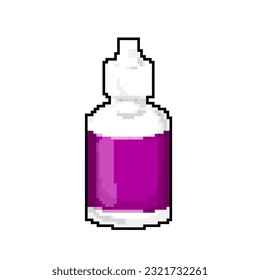 container eye drop game pixel art retro vector. bit container eye drop. old vintage illustration
