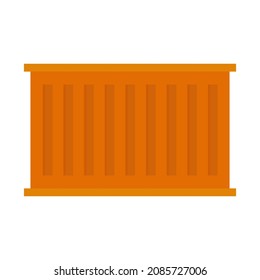 ilustración de vector de clipart plana de contenedor