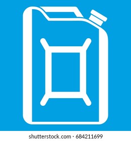 Container for gasoline icon white