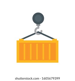 container hanging of delivery service vector illustration design