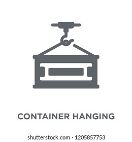 Container Hanging icon. Container Hanging design concept from Delivery and logistic collection. Simple element vector illustration on white background.