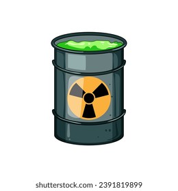 container hazard chemical waste cartoon. environment storage, barrel drum, danger liquid container hazard chemical waste sign. isolated symbol vector illustration