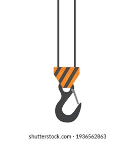 Container hook isolated. vector illustration