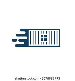 Contenedor de la casa de estilo moderno de logotipo abstracto