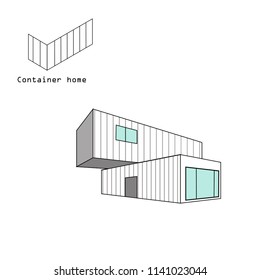 vectorial del contenedor aislado