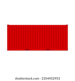 Container icon. Color silhouette. Front side view. Vector simple flat graphic illustration. Isolated object on a white background. Isolate.