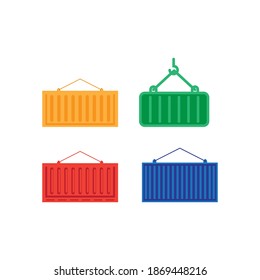 Container icon design template vector isolated illustration