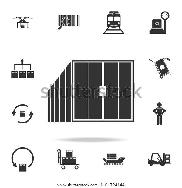 container icon. Detailed set of logistic\
icons. Premium graphic design. One of the collection icons for\
websites, web design, mobile app on white\
background