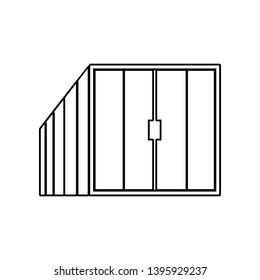 container icon. Element of Logistic for mobile concept and web apps icon. Outline, thin line icon for website design and development, app development